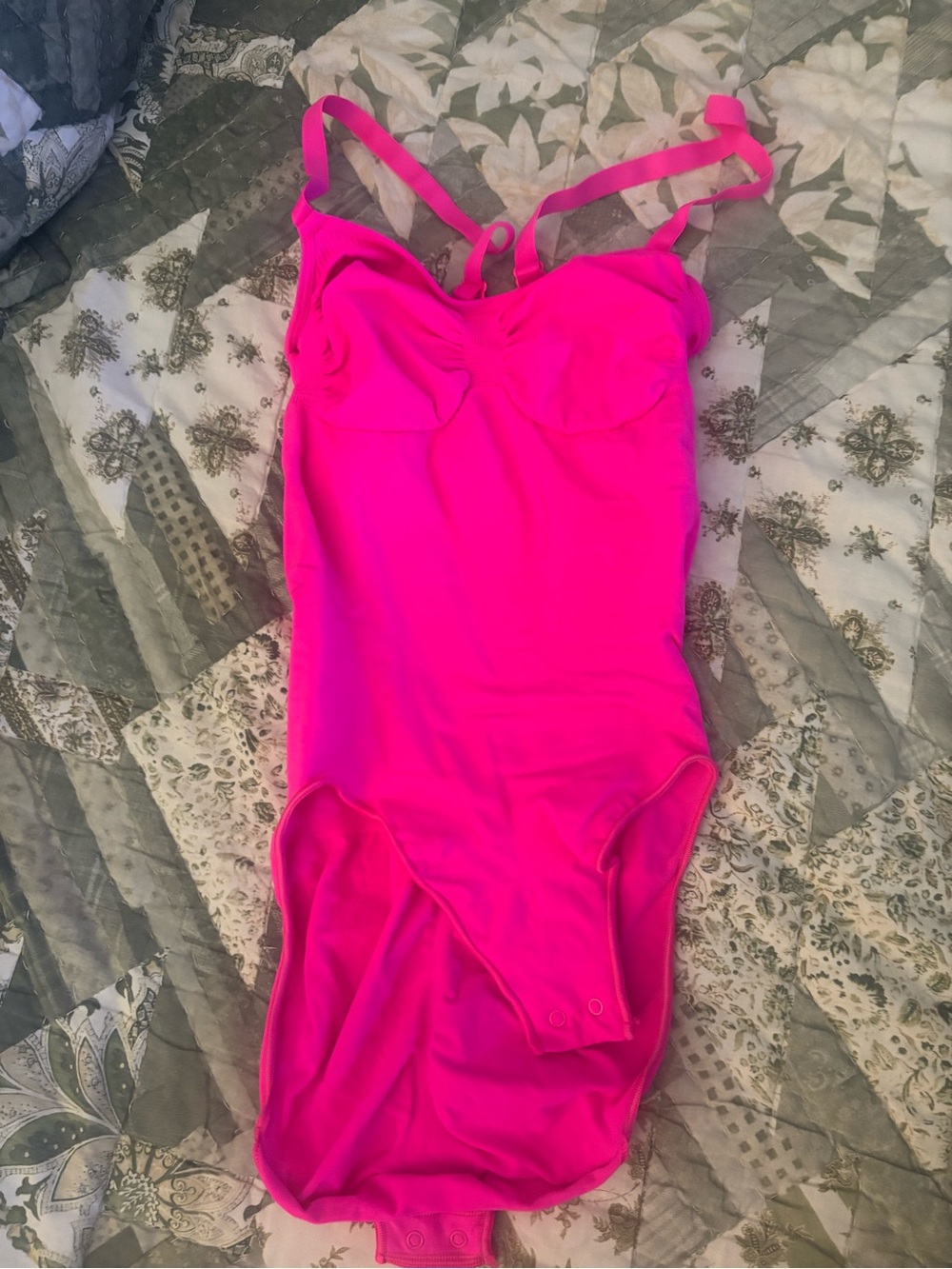 SKIMS Bright Pink Shaping Bodysuit